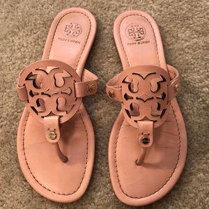 Tory Burch pink Miller sandals